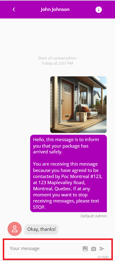 Message Input
