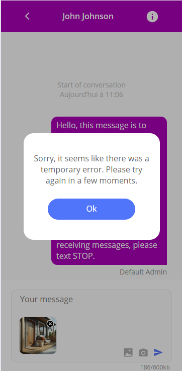 Error Popup